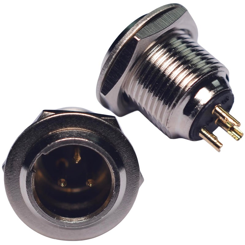 CESS 3-Pin Mini XLR Cable Male Connector Adapter for Mic Microphone - Mini XLR Socket,3 Pin (2 Pack) - Image 4